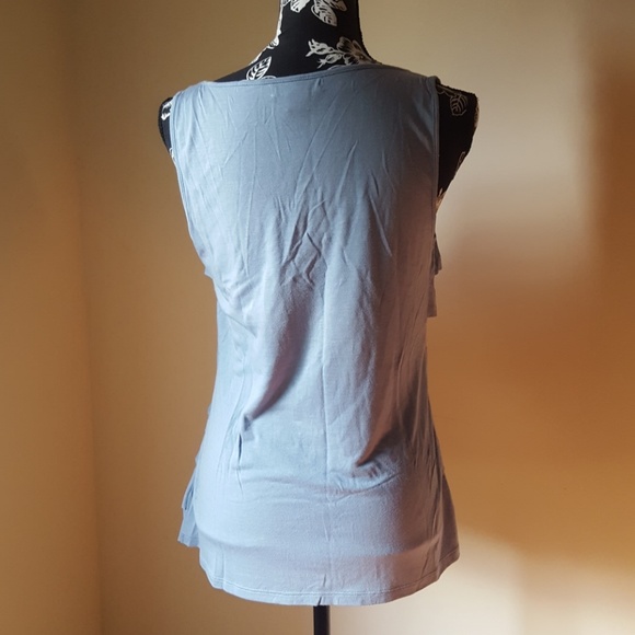 Liz Claiborne 💙Light Blue Layered Top - Picture 2 of 5